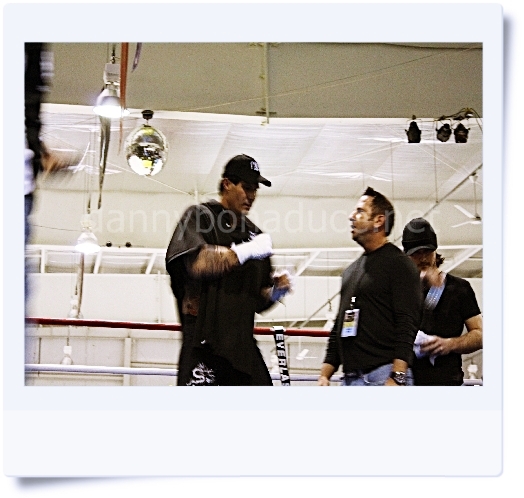Jose warming up in the ring